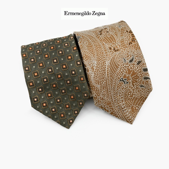 Lot of 42 Designer Silk Ties Armani/Ferré/Valentino/Zegna/Boss/Gaultier/Dior+++ - Picture 5 of 10